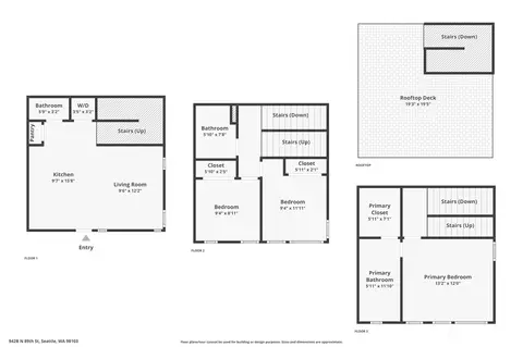 Floorplan - 942 N 89th St #B, Seattle, WA 98103 photo 1 of 1