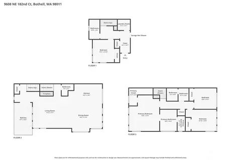 Floorplan - 9608 NE 182nd Ct #A, Bothell, WA 98011 photo 1 of 1