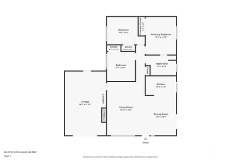 Floorplan - 624 217th St SW, Bothell, WA 98021 photo 1 of 1