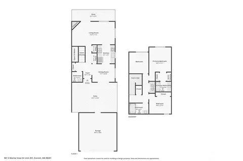 Floorplan - 901 E Marine View Dr #201, Everett, WA 98201 photo 1 of 1