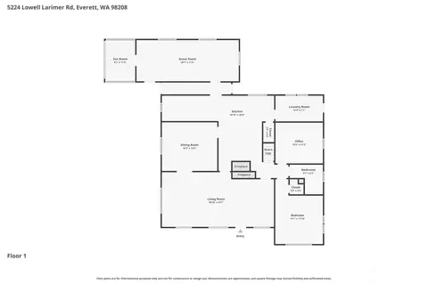 Floorplan - 5224 Lowell Larimer Rd, Everett, WA 98208 photo 2 of 3