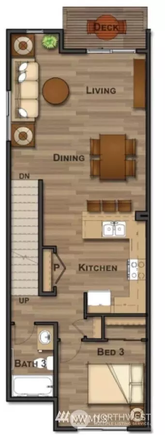 Floorplan - 13117 3rd Ave SE #J2, Everett, WA 98208 photo 2 of 3
