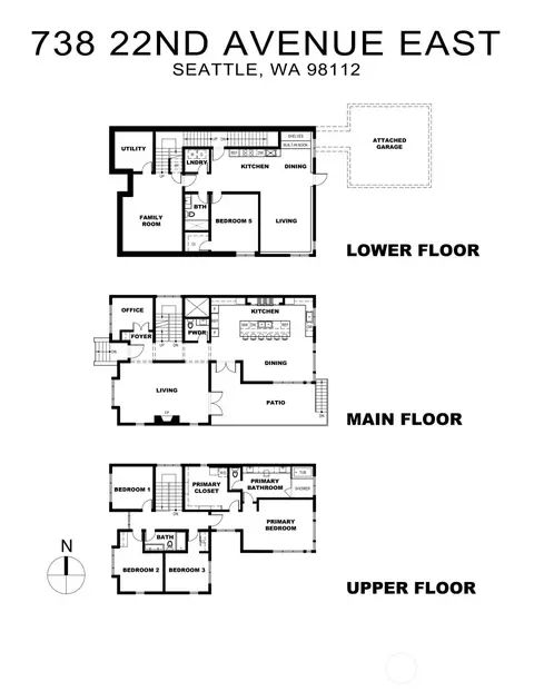Floorplan - 738 22nd Ave E, Seattle, WA 98112 photo 1 of 1
