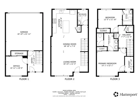 Floorplan - 18412 96th Dr NE #B, Bothell, WA 98011 photo 1 of 4