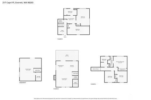 Floorplan - 217 Capri Pl, Everett, WA 98203 photo 1 of 4