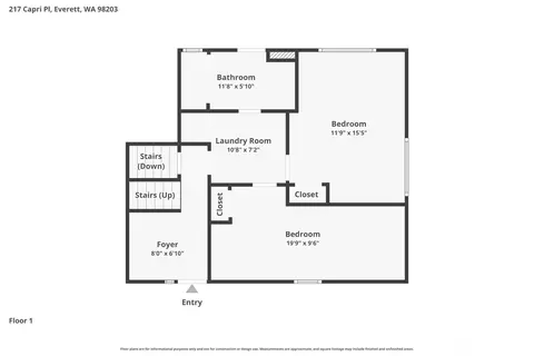 Floorplan - 217 Capri Pl, Everett, WA 98203 photo 2 of 4