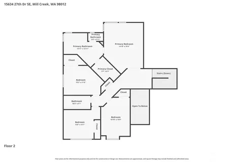 Floorplan - 15634 27th Dr SE, Mill Creek, WA 98012 photo 2 of 2