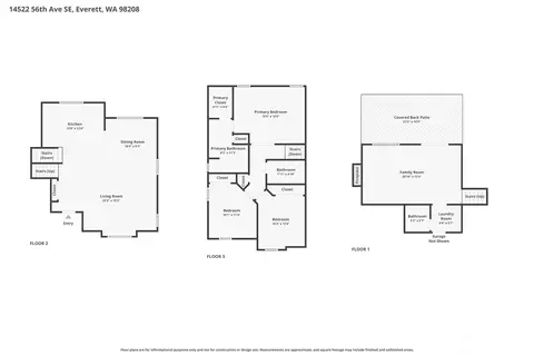 Floorplan - 14522 56th Ave SE, Everett, WA 98208 photo 1 of 1