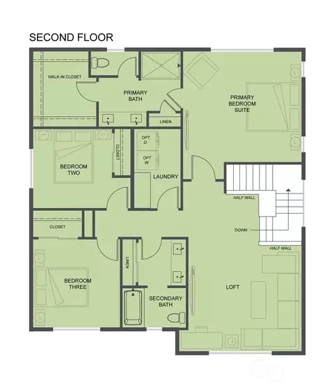 Floorplan - 2134 Riverstone Loop, Ferndale, WA 98248 photo 2 of 2
