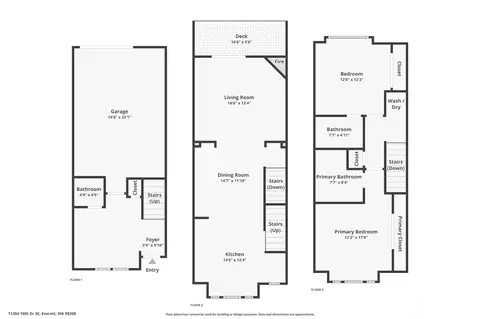 Floorplan - 11204 19th Dr SE, Everett, WA 98208 photo 1 of 1