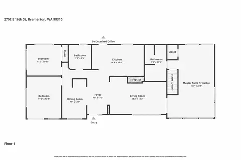 Floorplan - 2702 E 16th St, Bremerton, WA 98310 photo 1 of 1