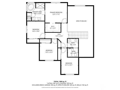 Floorplan - 7249 Radius Loop SE, Lacey, WA 98513 photo 2 of 3