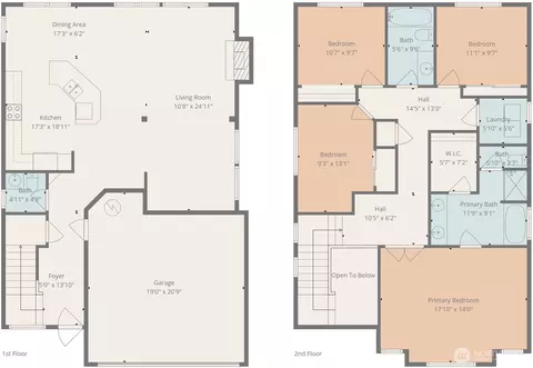 Floorplan - 17801 14th Avenue Ct E, Spanaway, WA 98387 photo 1 of 1