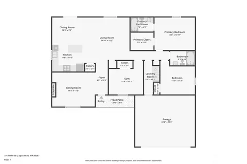 Floorplan - 716 E 190th, Spanaway, WA 98387 photo 1 of 1