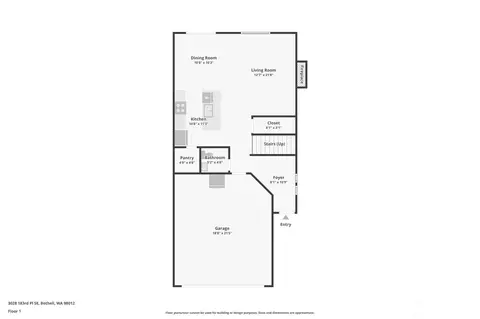 Floorplan - 3028 183rd Pl SE, Bothell, WA 98012 photo 1 of 3