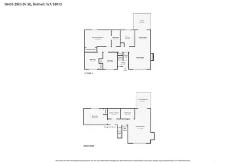 Floorplan - 16409 29th Dr SE, Bothell, WA 98021 photo 1 of 1
