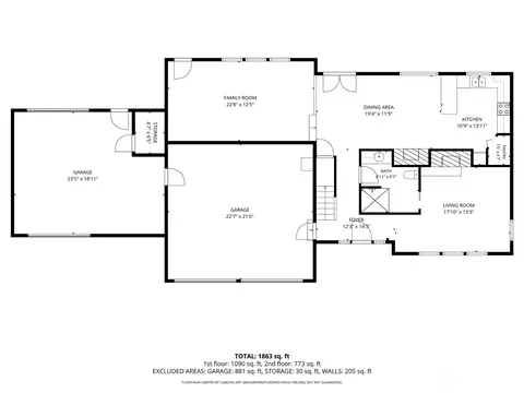 Floorplan - 1214 276th St E, Spanaway, WA 98387 photo 1 of 2