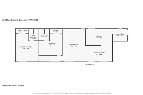 Floorplan - 2623 Sandra Ave, Centralia, WA 98531 photo 2 of 3