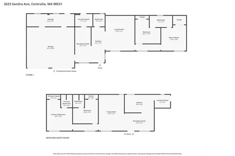 Floorplan - 2623 Sandra Ave, Centralia, WA 98531 photo 1 of 3