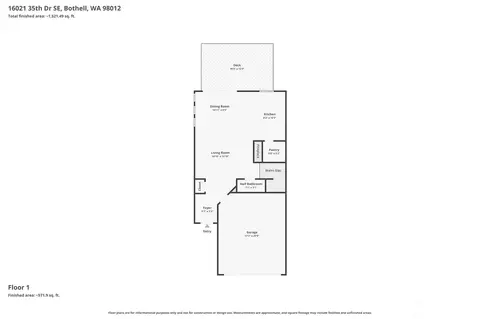 Floorplan - 16021 35th Dr SE, Bothell, WA 98012 photo 1 of 2