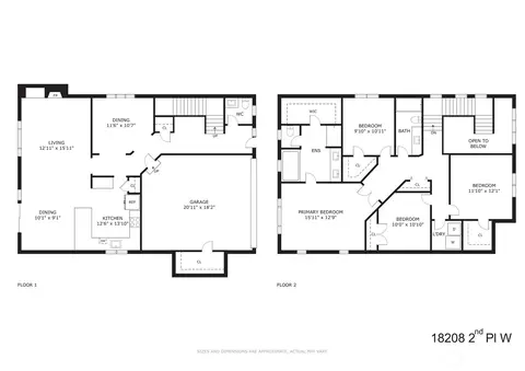 Floorplan - 18208 2nd Pl W #B, Bothell, WA 98012 photo 1 of 1