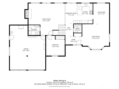 Floorplan - 8906 10th Dr SE, Everett, WA 98208 photo 1 of 3