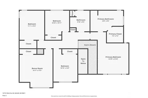 Floorplan - 14719 102nd Ave NE, Bothell, WA 98011 photo 2 of 2