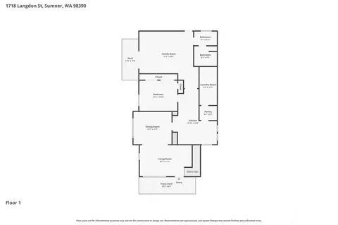 Floorplan - 1718 Langdon St, Sumner, WA 98390 photo 1 of 2