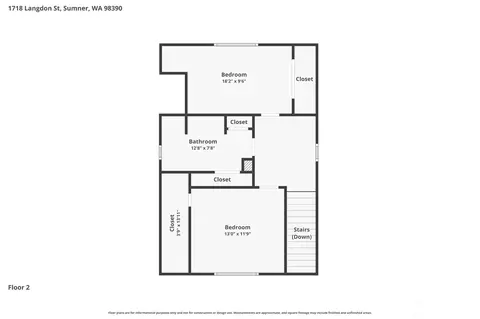 Floorplan - 1718 Langdon St, Sumner, WA 98390 photo 2 of 2