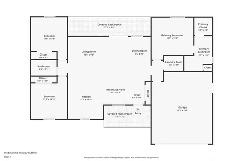 Floorplan - 903 Byham Rd, Winlock, WA 98596 photo 1 of 1