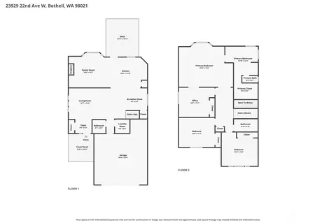 Floorplan - 23929 22nd Ave W, Bothell, WA 98021 photo 1 of 1