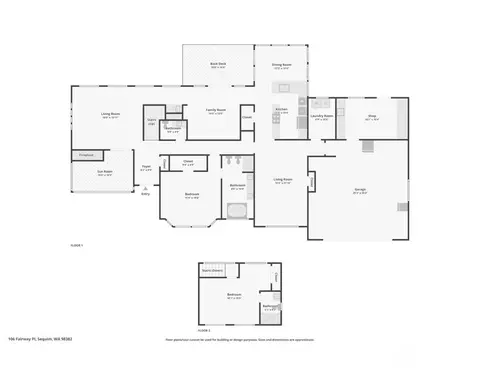 Floorplan - 106 Fairway Pl, Sequim, WA 98382 photo 1 of 1