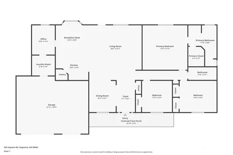 Floorplan - 526 Haywire Rd, Winlock, WA 98596 photo 1 of 1