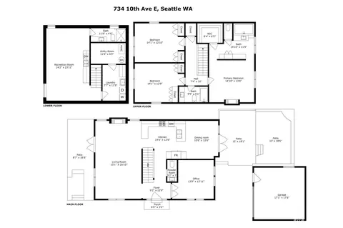 Floorplan - 734 10th Ave E, Seattle, WA 98102 photo 1 of 1