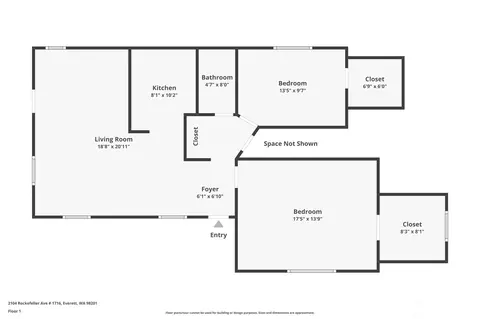 Floorplan - 2104 Rockefeller Ave #1716, Everett, WA 98201 photo 1 of 2