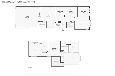Floorplan - 1824 Mill Pointe Dr SE, Mill Creek, WA 98012 photo 1 of 1