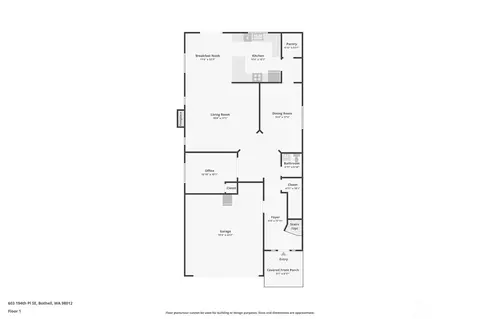Floorplan - 603 194th Pl SE, Bothell, WA 98012 photo 1 of 2
