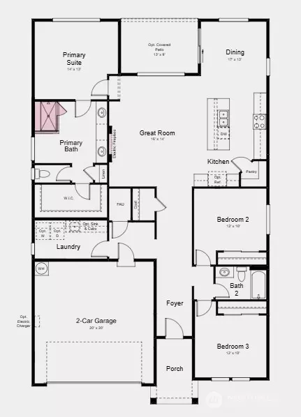 Floorplan - 601 Barquist Ln N, Enumclaw, WA 98022 photo 1 of 2