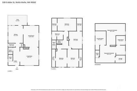 Floorplan - 528 E Alder St, Walla Walla, WA 99362 photo 1 of 1