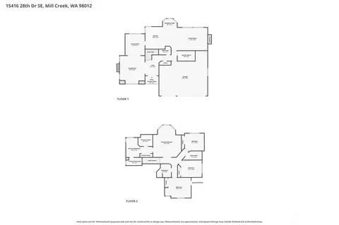 Floorplan - 15416 28th Dr SE, Mill Creek, WA 98012 photo 1 of 1
