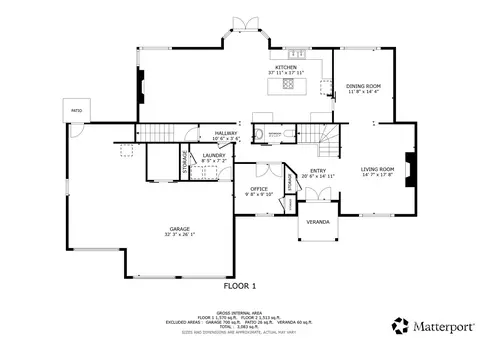 Floorplan - 15415 28th Dr SE, Mill Creek, WA 98012 photo 1 of 2