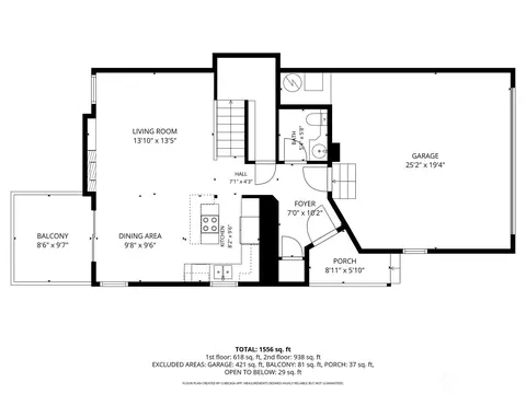 Floorplan - 13021 NE 182nd Pl #A, Bothell, WA 98011 photo 1 of 2