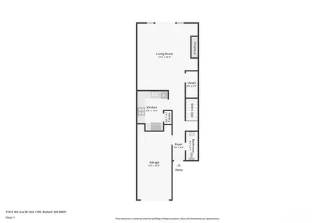 Floorplan - 21616 9th Ave SE #C105, Bothell, WA 98021 photo 1 of 3