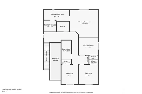 Floorplan - 3228 177th Pl SE, Bothell, WA 98012 photo 3 of 3