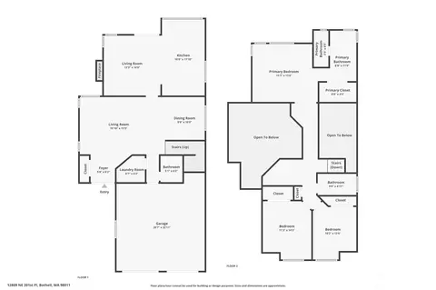 Floorplan - 12809 NE 201st Pl, Bothell, WA 98011 photo 1 of 1