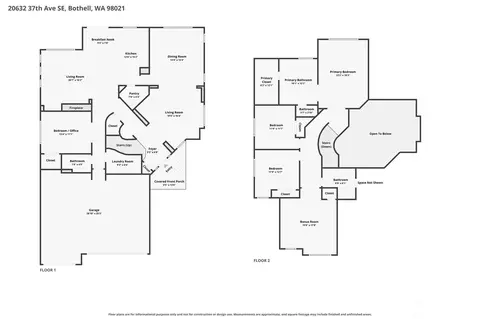 Floorplan - 20632 37th Ave SE, Bothell, WA 98021 photo 1 of 1