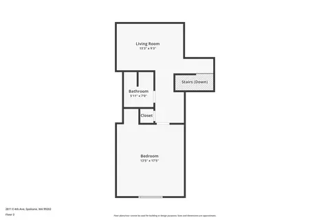Floorplan - 2811 E 4th Ave, Spokane, WA 99202 photo 3 of 4