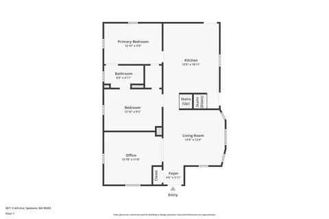 Floorplan - 2811 E 4th Ave, Spokane, WA 99202 photo 1 of 4