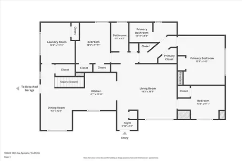 Floorplan - 10004 E 10th Ave, Spokane Valley, WA 99206 photo 1 of 4