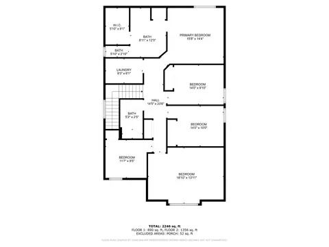 Floorplan - 17127 N Perry St, Colbert, WA 99005 photo 2 of 3